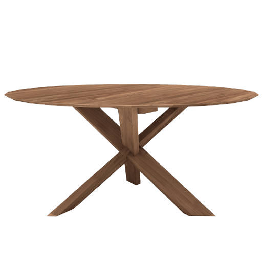 Circle Wooden Dining Table