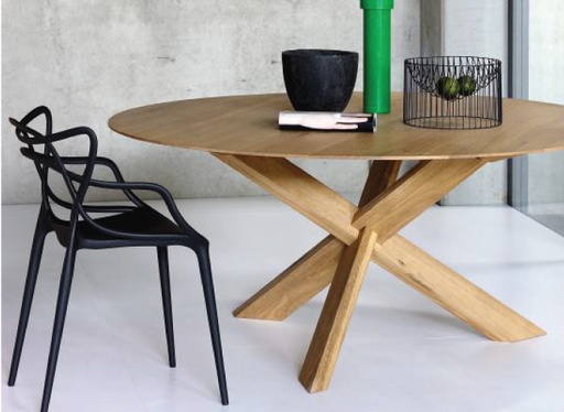 Circle Wooden Dining Table