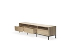 51119 Oak Ligna TV cupboard - 3 drawers - black metal legs_5.jpg